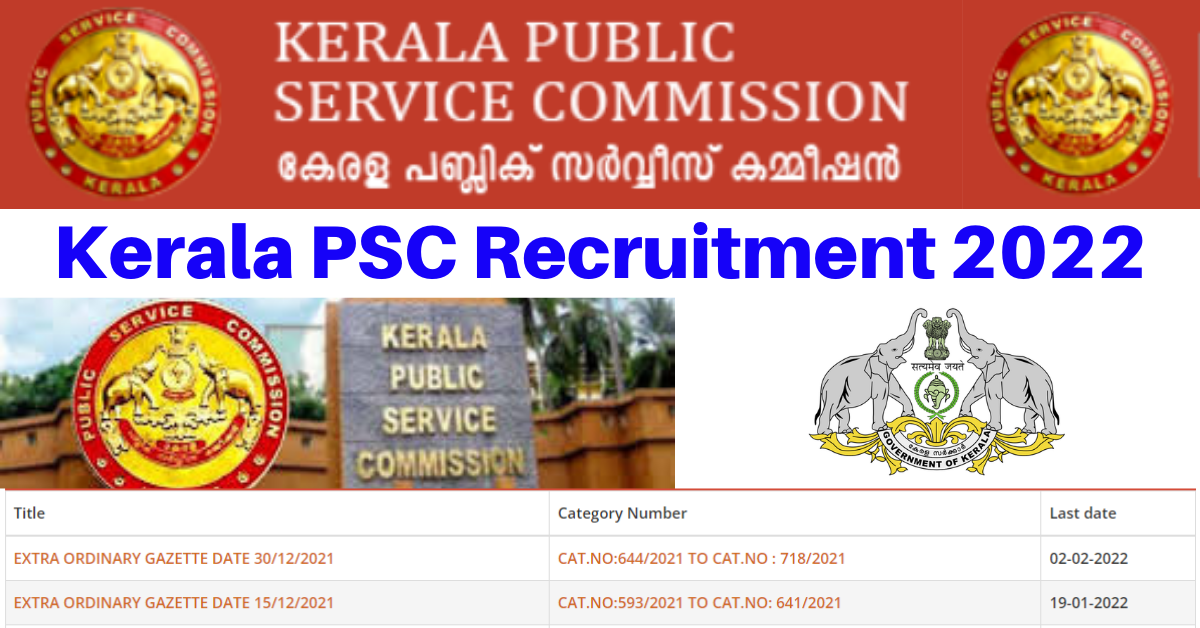 Kerala PSC Recruitment 2024 Apply for Latest Job Vacancies